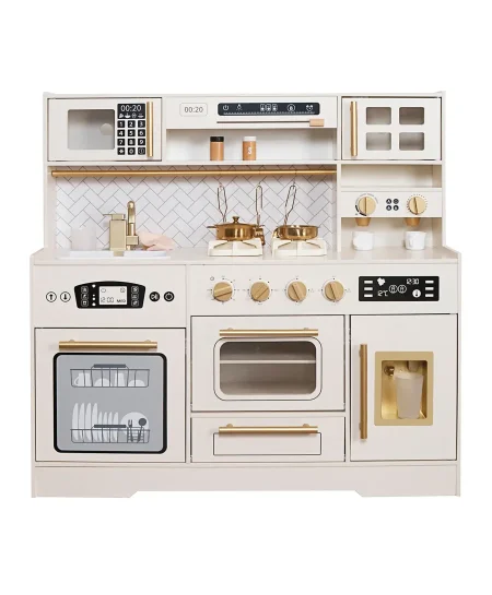 مطبخ خشبي كبير تفاعلي