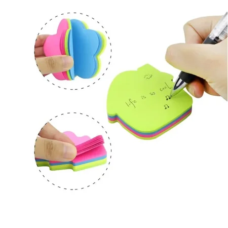 أوراق لاصقة بأشكال مختلفة