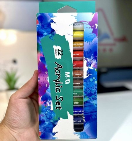 الوان اكريليك 12 لون