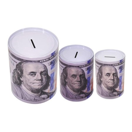 حصالة حديد اسطوانية