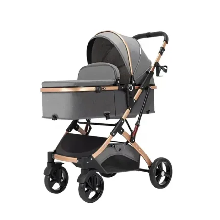 عربة أطفال 2 في 1 قابلة للعكس والطي