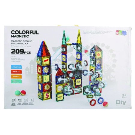 لعبة تركيب المتاهة المغناطيسية الملونة